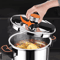 Stainless Steel Pressure Cooker 4L6L8L ExplosionProof Fast Cooking Pot 2