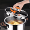 Stainless Steel Pressure Cooker 4L6L8L ExplosionProof Fast Cooking Pot 2