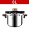 Stainless Steel Pressure Cooker 4L6L8L ExplosionProof Fast Cooking Pot 8