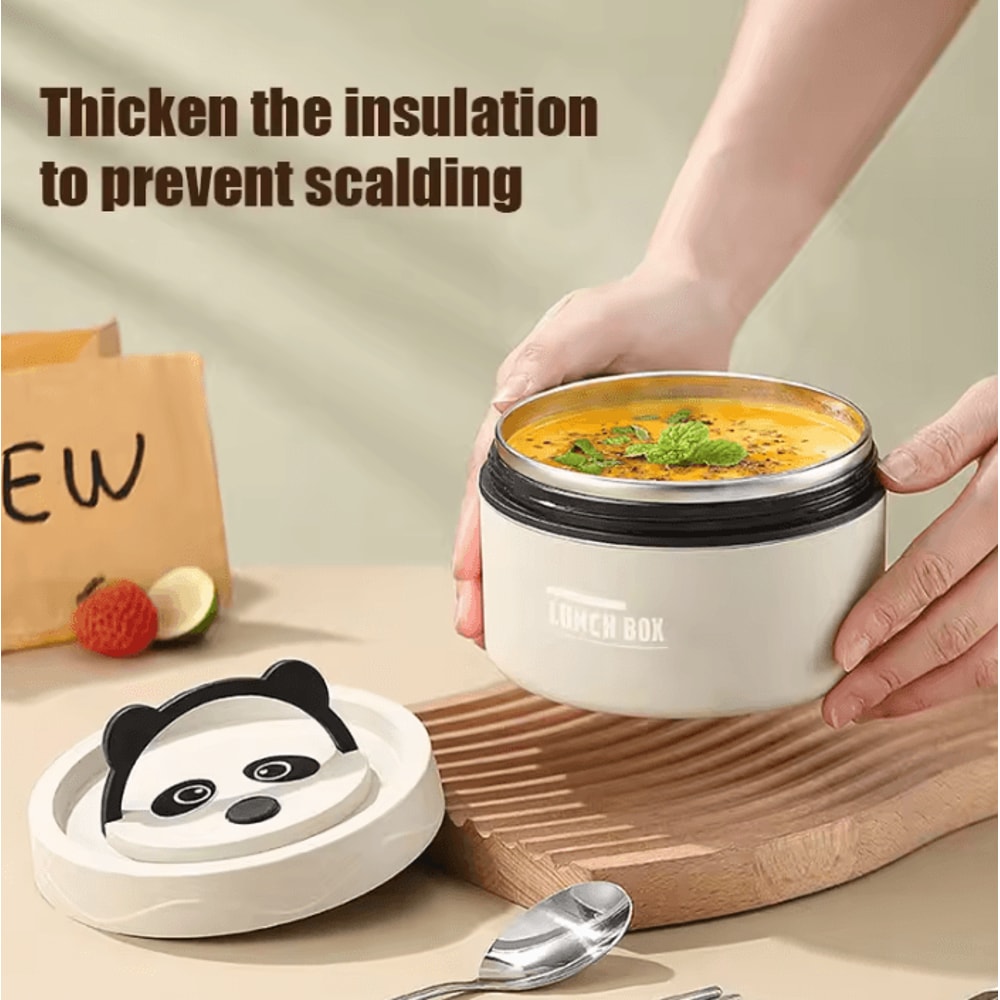 Insulated Food Container Portable Stainless Steel Thermos Lunch Box 420 Ml 620 Ml 3