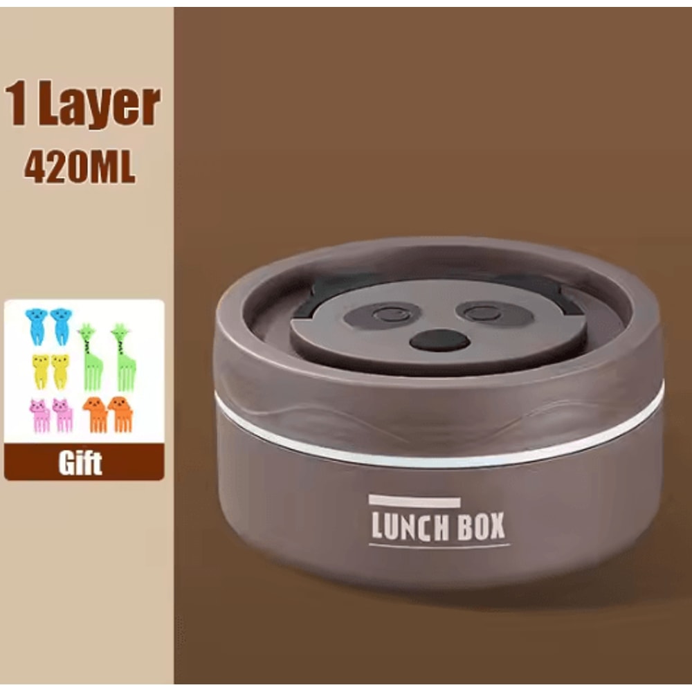 Insulated Food Container Portable Stainless Steel Thermos Lunch Box 420 Ml 620 Ml 7