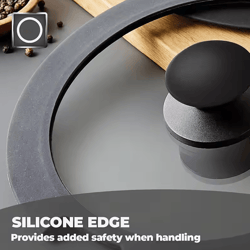 universal silicone pot lid – food-grade tempered glass pan cover