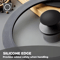 Universal Silicone Pot Lid FoodGrade Tempered Glass Pan Cover 0