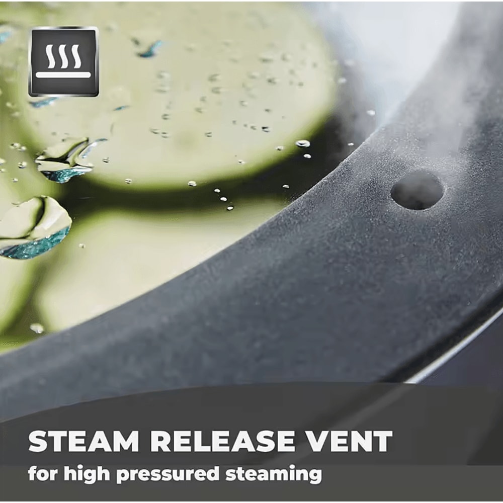 Universal Silicone Pot Lid FoodGrade Tempered Glass Pan Cover 1