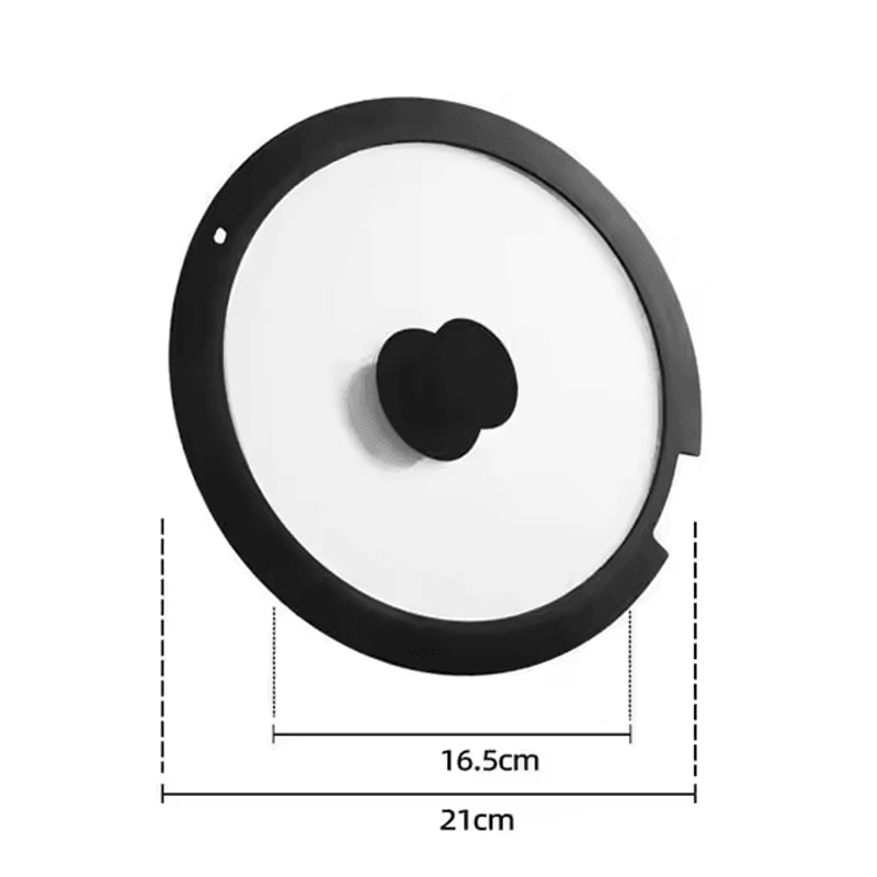 Universal Silicone Pot Lid FoodGrade Tempered Glass Pan Cover 8