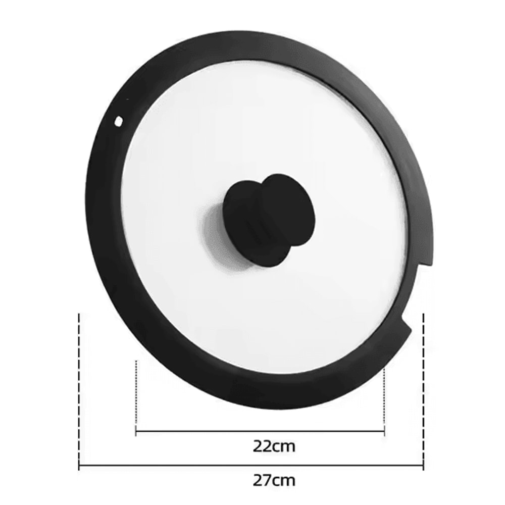 Universal Silicone Pot Lid FoodGrade Tempered Glass Pan Cover 10