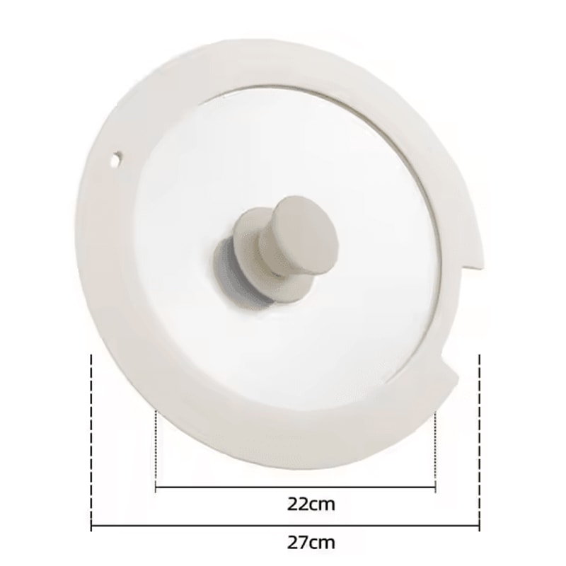 Universal Silicone Pot Lid FoodGrade Tempered Glass Pan Cover 9