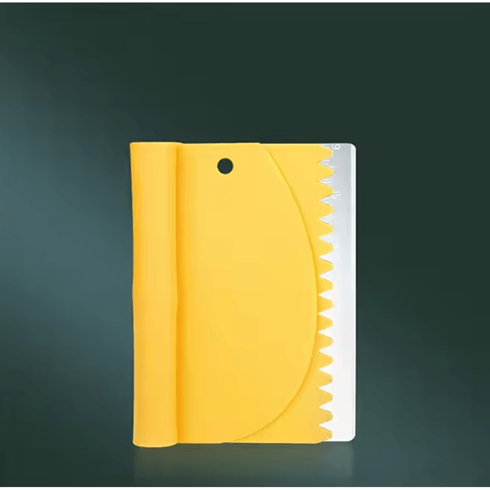 3in1 Dough Scraper Set Stainless Steel Bench Scraper Bowl Scraper Cake Scraper 5