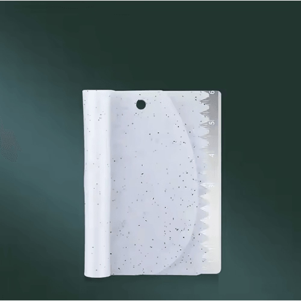 3in1 Dough Scraper Set Stainless Steel Bench Scraper Bowl Scraper Cake Scraper 6