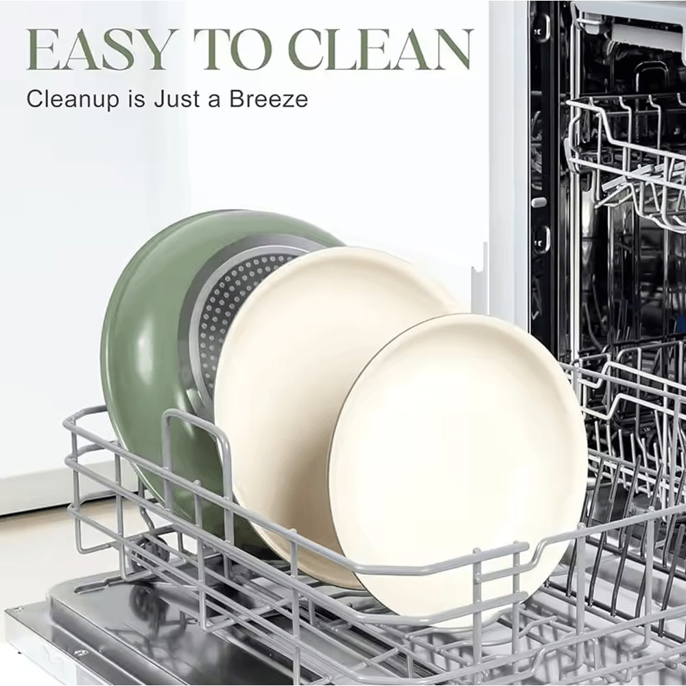 Nonstick Frying Pan Set 23 Pcs Stackable Pans With Removable Handle 3