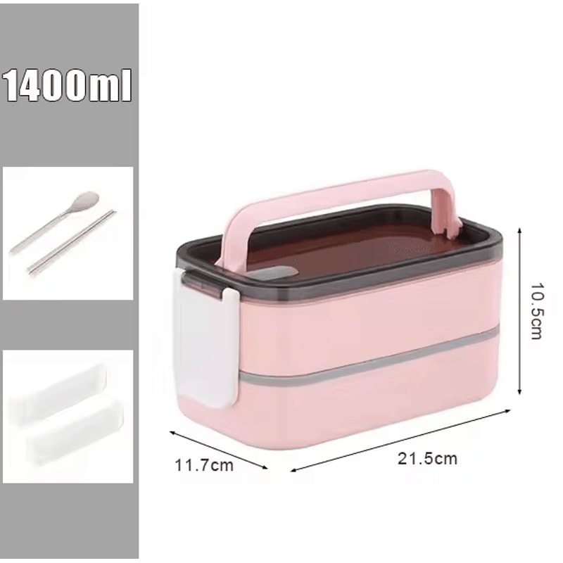 Stackable Bento Lunch Box With Handle Japanese Lunch Box Kit With Spoon Chopstick Lunch Containers 6