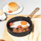 Nonstick Egg Frying Pan 6Inch Mini Omelette Skillet With Wood Handle 1