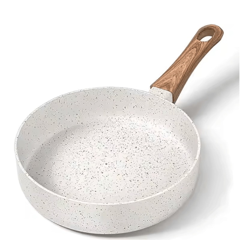 Nonstick Egg Frying Pan 6Inch Mini Omelette Skillet With Wood Handle 8