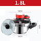 Stainless Steel Pressure Cooker 18L24L5L7L Induction Compatible Pot With Glass Lid 5