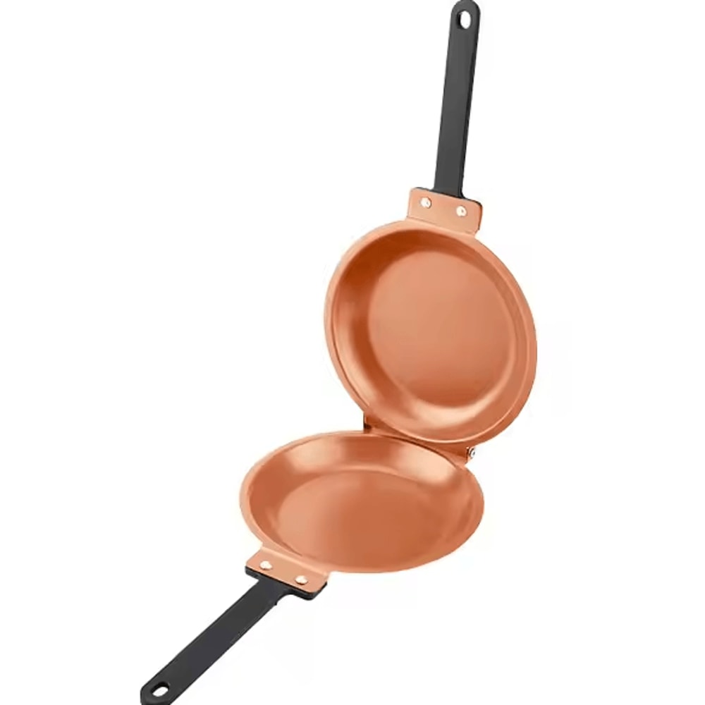 Double Side Pancake Pan NonStick Ceramic Flip Frying Pan For Eggs Pancakes 5