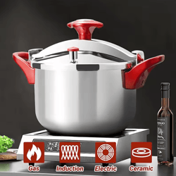 stainless steel pressure cooker – 3l/6l/8l thickened cooker with one-hand secure locking