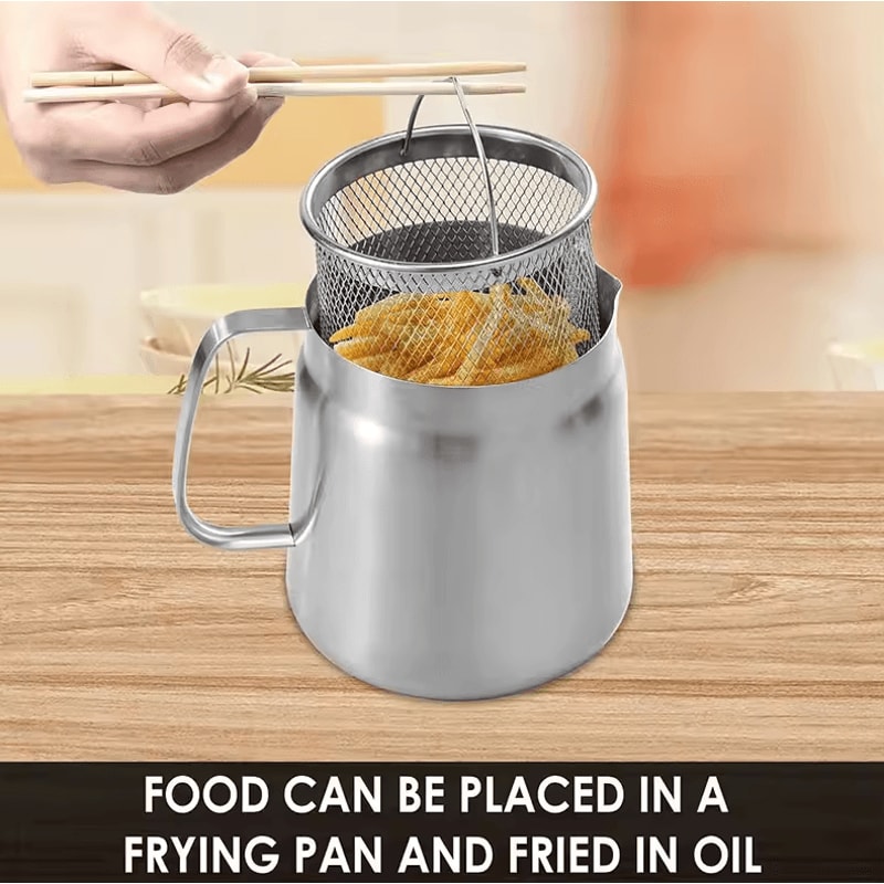 Stainless Steel Oil Filter Pot 20L Grease Keeper With Lid Frying Basket 0