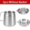 Stainless Steel Oil Filter Pot 20L Grease Keeper With Lid Frying Basket 6