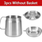 Stainless Steel Oil Filter Pot 20L Grease Keeper With Lid Frying Basket 6