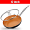 Premium Nonstick Ceramic Frying Pan Set 81012 Inches Omelet Frying Pan With Lid 6