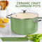 Premium 6 QT Large Nonstick Stock Pot Ceramic Cooking Pot With Lid 4