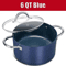 Premium 6 QT Large Nonstick Stock Pot Ceramic Cooking Pot With Lid 6