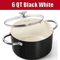 Premium 6 QT Large Nonstick Stock Pot Ceramic Cooking Pot With Lid 8