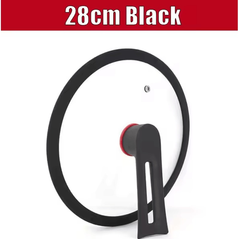 Universal Tempered Glass Pan Lid FreeStanding HeatResistant Cookware Cover 11