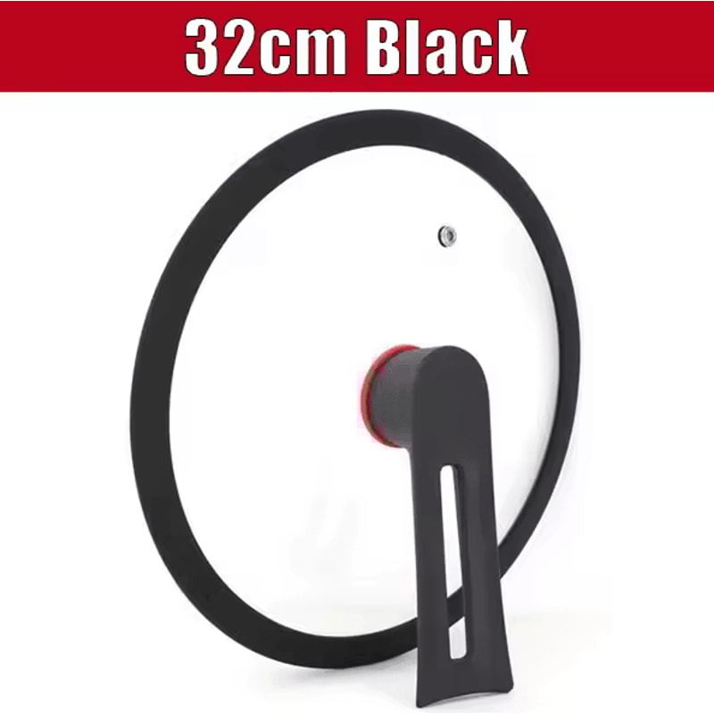 Universal Tempered Glass Pan Lid FreeStanding HeatResistant Cookware Cover 13