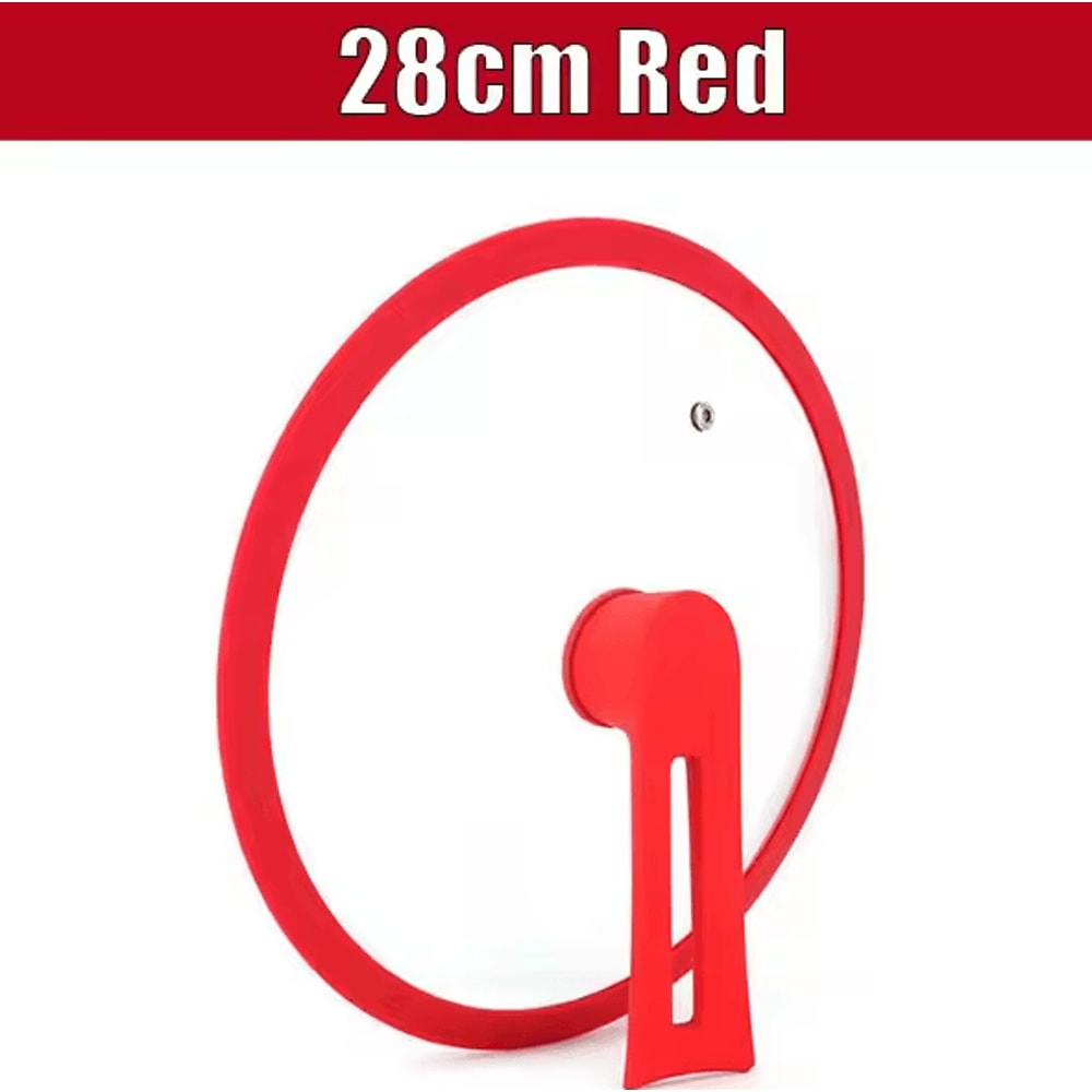 Universal Tempered Glass Pan Lid FreeStanding HeatResistant Cookware Cover 6