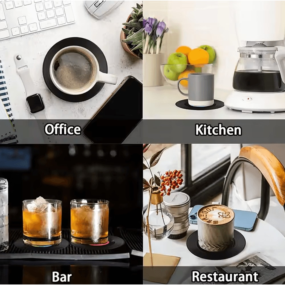 Retro Vinyl Record Drink Coasters 6 Pc NonSlip Set For Music Lovers 4