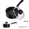 Premium 1Quart Nonstick Ceramic Saucepan With Glass Lid 5
