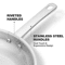 Premium TriPly Stainless Steel Frying Pan 810 Inches Induction Cooking Skillet 1