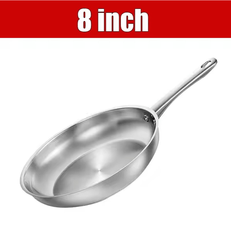 Premium TriPly Stainless Steel Frying Pan 810 Inches Induction Cooking Skillet 5