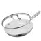 Premium 8Inch Stainless Steel Frying Pan With White Ceramic Coating Lid 5