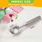 Heavy Duty Stainless Steel Ice Cream Scoop Ergonomic Tool For Desserts 4