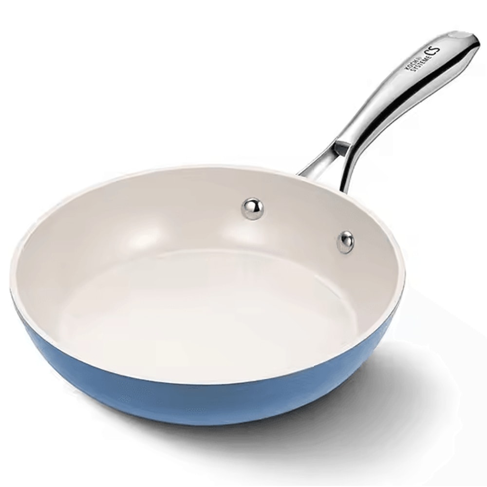 8Inch Nonstick Egg Frying Pan Skillet With StayCool Handle Blue Omelet Pan 6