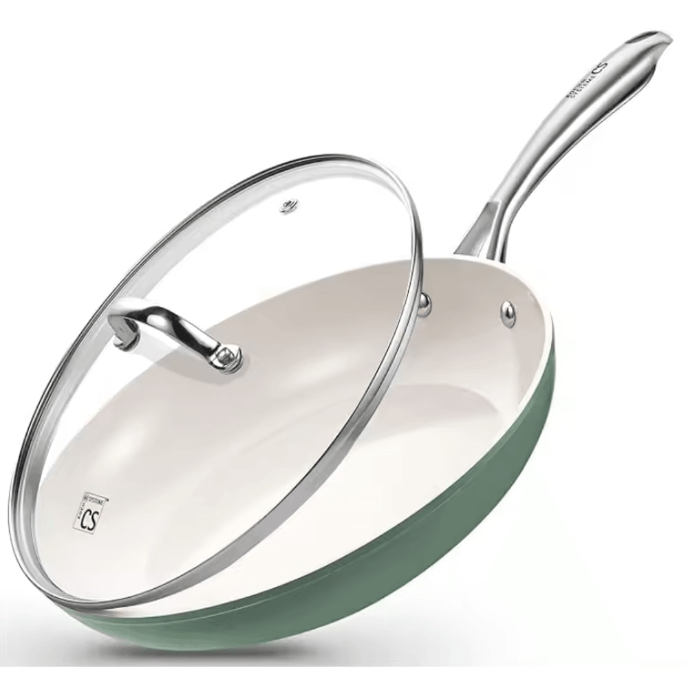 8Inch Nonstick Egg Frying Pan Skillet With StayCool Handle Blue Omelet Pan 7