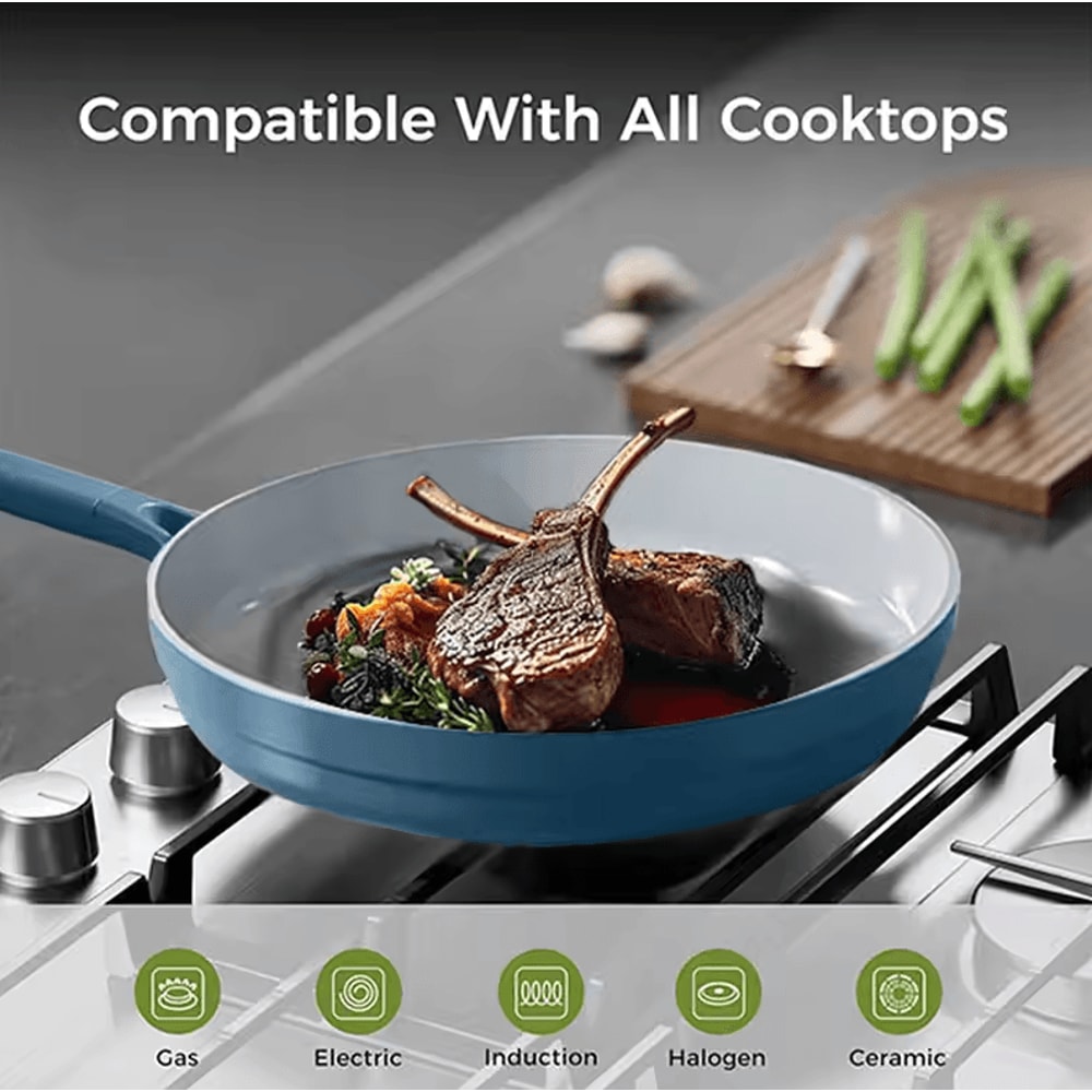 Nonstick Ceramic Egg Omelet Frying Pan Healthy Kitchen Skillet For Pancakes More 2