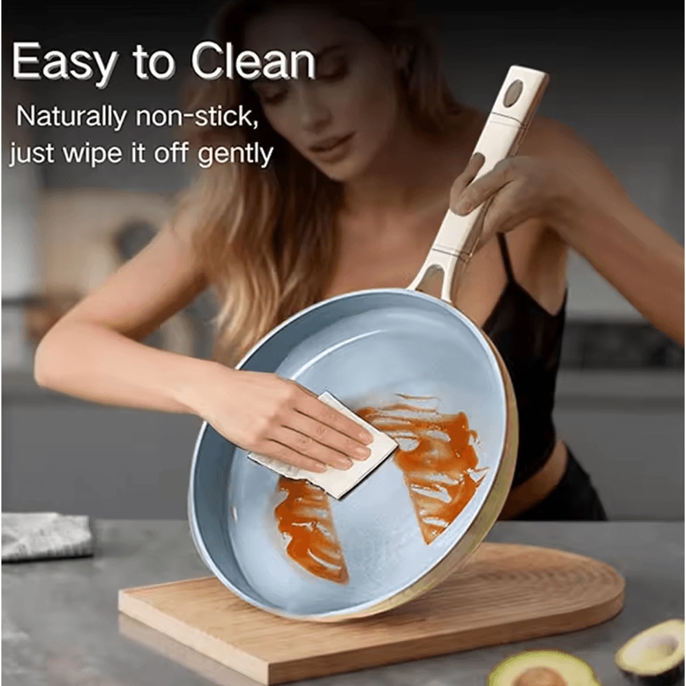 Nonstick Ceramic Egg Omelet Frying Pan Healthy Kitchen Skillet For Pancakes More 3