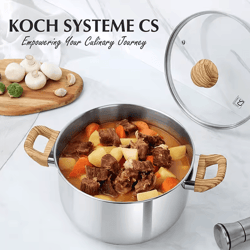 4 quart tri-ply stainless steel soup pot – induction compatible stock pot