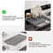 Adjustable Silicone Dish Drying Rack Kitchen Dish Drainer Organizer 3