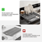 Adjustable Silicone Dish Drying Rack Kitchen Dish Drainer Organizer 3