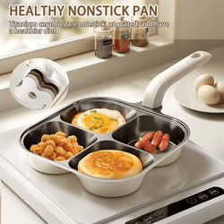 premium healthy titanium ceramic breakfast frying pan – nonstick egg, pancake & steak skillet