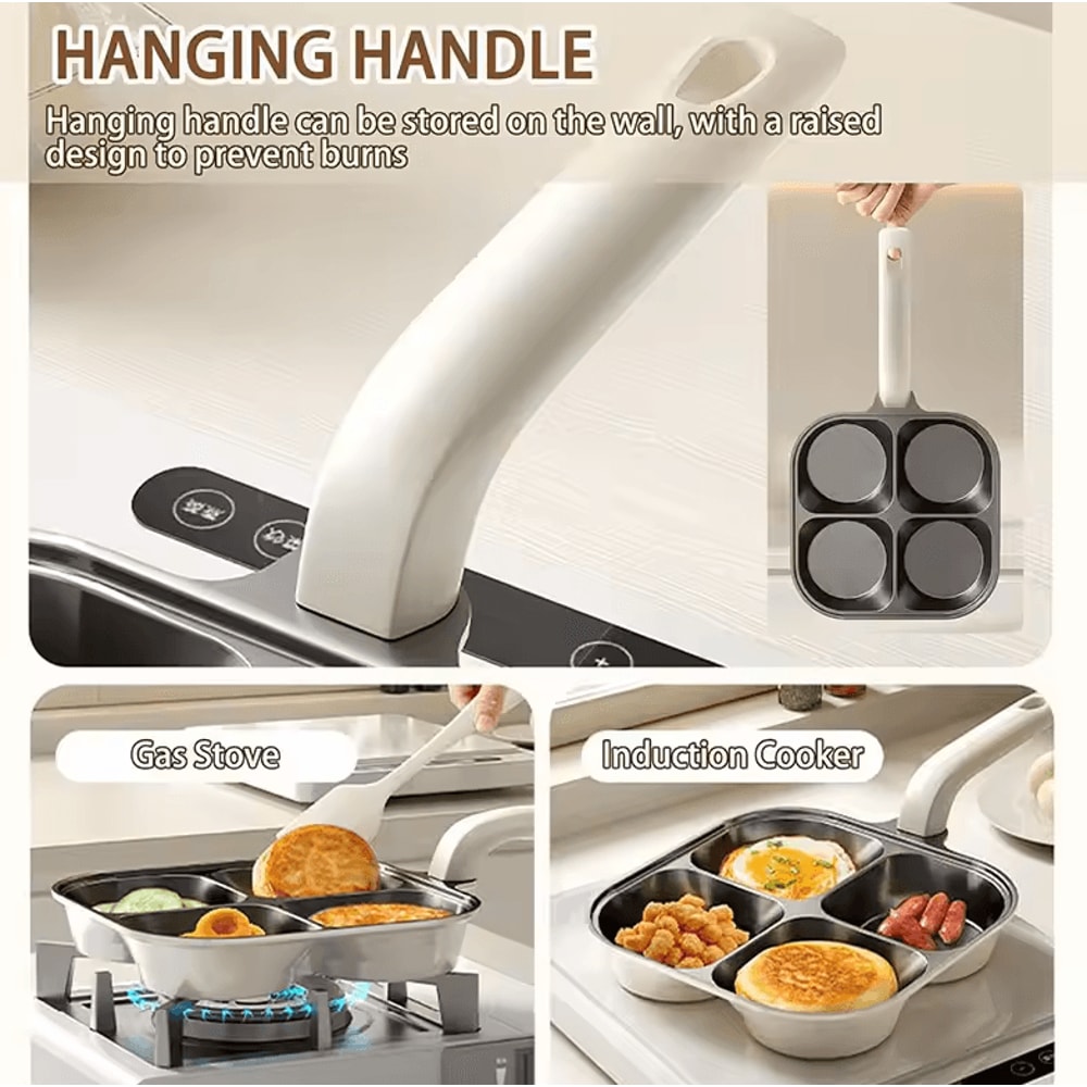 Premium Healthy Titanium Ceramic Breakfast Frying Pan Nonstick Egg Pancake Steak Skillet 1