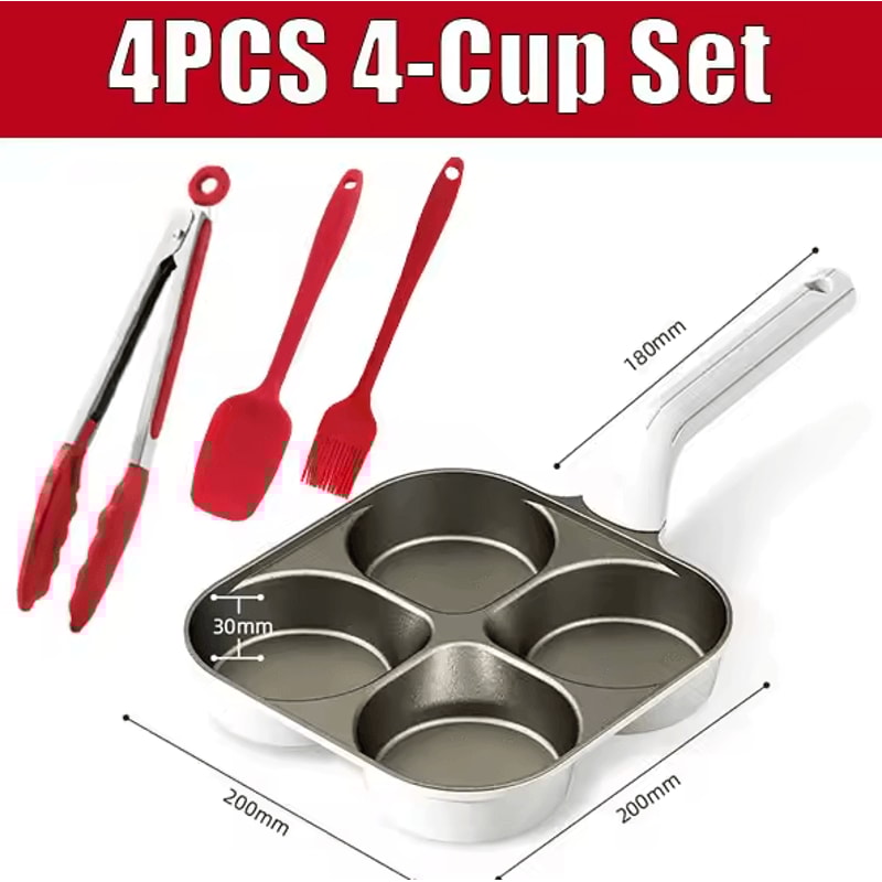 Premium Healthy Titanium Ceramic Breakfast Frying Pan Nonstick Egg Pancake Steak Skillet 8