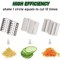 Rotary Cheese Grater Shredder Hand Crank Kitchen Mandolin With 3 Drum Blades 2