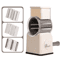 Rotary Cheese Grater Shredder Hand Crank Kitchen Mandolin With 3 Drum Blades 6