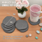 Modern Diatomaceous Earth Coaster Set Absorbent QuickDry Drink Coffee Coasters 3