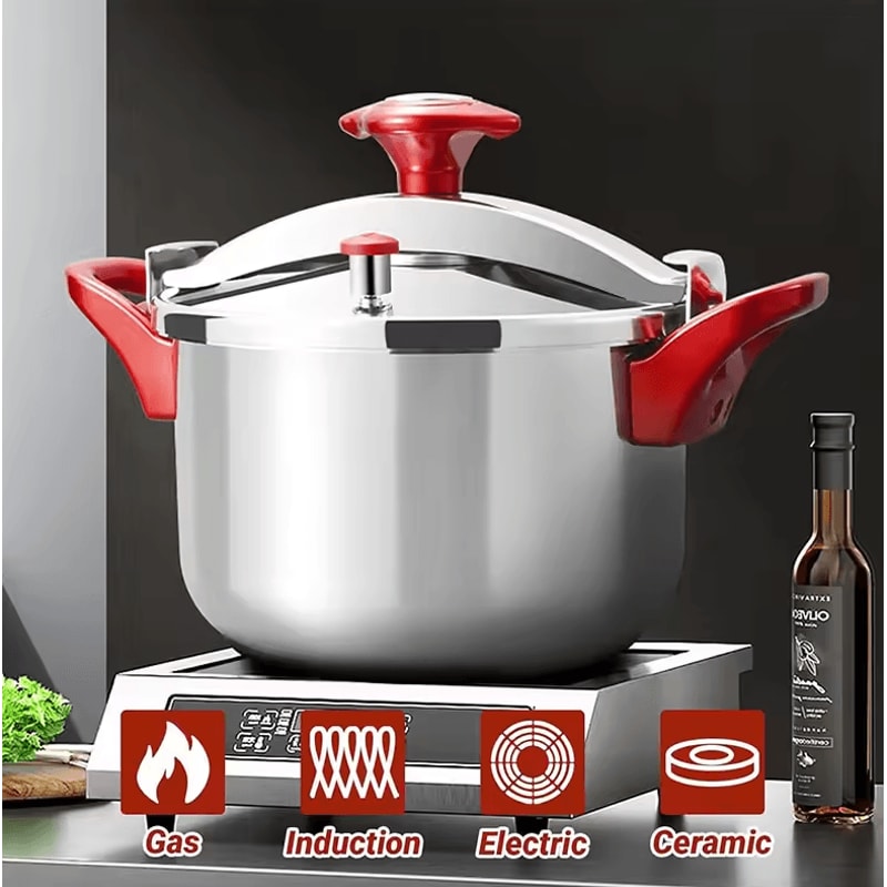 Premium Stainless Steel Pressure Cooker 3L6L8L Large Capacity Cooker 0